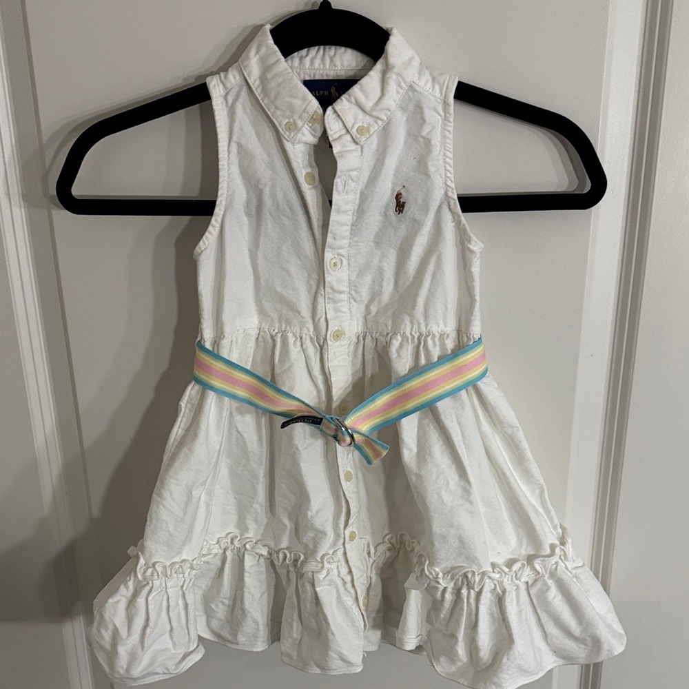 Polo by Ralph Lauren White Kids Casual Dress